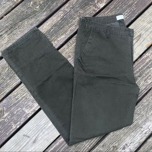 Dark Army Green Finn Twill Pants